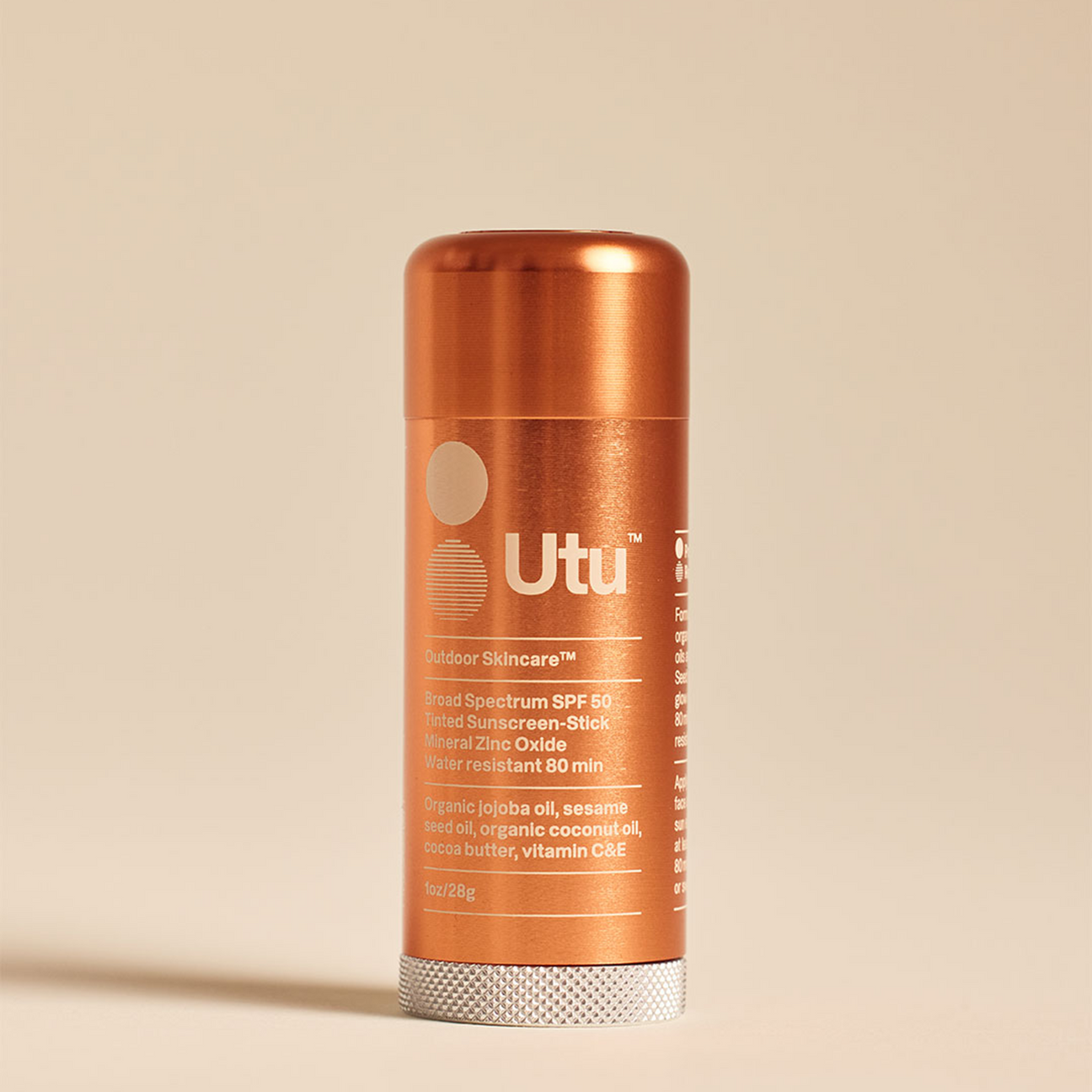tobacco sunscreen stick SPF50 Lightly Tinted Mineral Sunscreen Stick